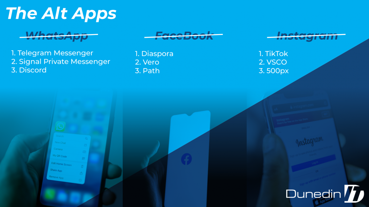 3 social media alternatives to Facebook, Whatsapp and Instagram